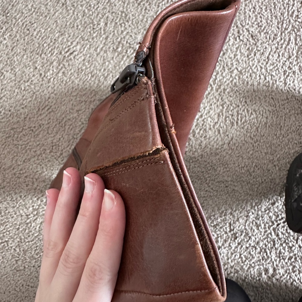 Børn Brown Leather Ellendale Knee High Boot in Size 8 - Picture 8 of 9